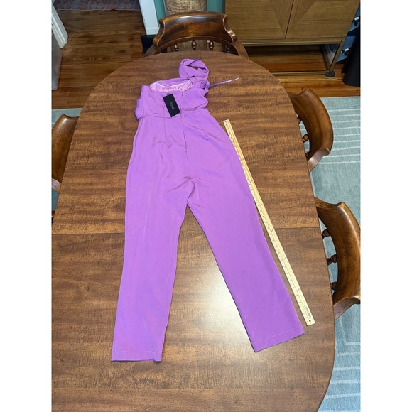 Do + Be Pants - DO+BE Viola One Shoulder Jumpsuit Womens M Purple NWT $68 Cocktail Wedding
